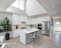 51 Heartwood Villas Se, Calgary, AB  - Indoor Photo Showing Kitchen With Upgraded Kitchen 