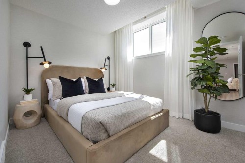 51 Heartwood Villas Se, Calgary, AB - Indoor Photo Showing Bedroom