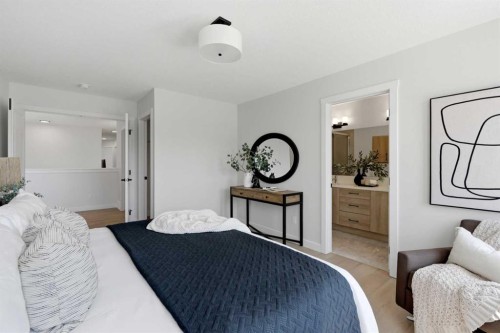 695 Buffaloberry Manor Se, Calgary, AB - Indoor Photo Showing Bedroom