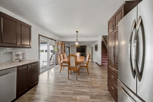 677 Wallace Drive, Carstairs, AB - Indoor Photo Showing Kitchen With Stainless Steel Kitchen