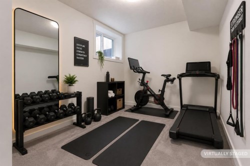 4629 72 Street Nw, Calgary, AB - Indoor Photo Showing Gym Room