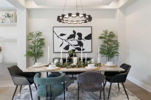 14 Opal Place, Balzac, AB - Indoor Photo Showing Dining Room