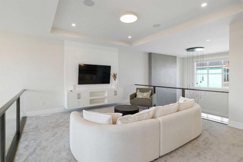 14 Opal Place, Balzac, AB - Indoor Photo Showing Living Room