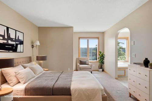 144 Douglas Ridge Close Se, Calgary, AB - Indoor Photo Showing Bedroom