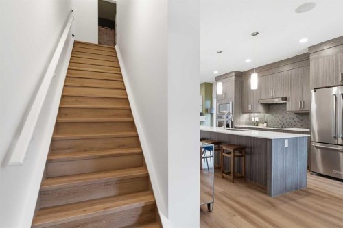 5-308 11 Avenue Ne, Calgary, AB - Indoor Photo Showing Kitchen With Stainless Steel Kitchen With Upgraded Kitchen
