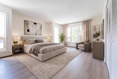 204-3747 42 Street Nw, Calgary, AB - Indoor Photo Showing Bedroom