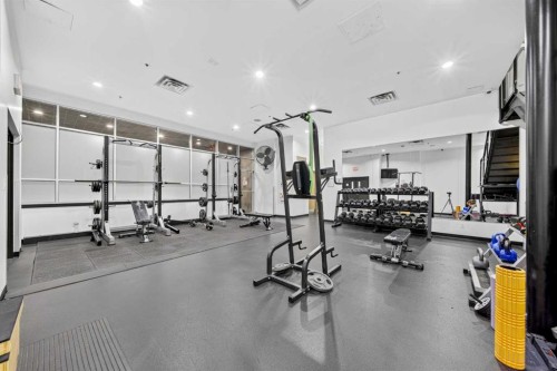 409-210 15 Avenue Se, Calgary, AB - Indoor Photo Showing Gym Room