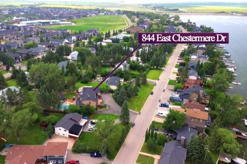884 East Chestermere Drive, Chestermere, AB - Outdoor With View