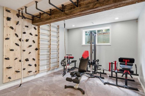 117 Auburn Glen Drive Se, Calgary, AB - Indoor Photo Showing Gym Room