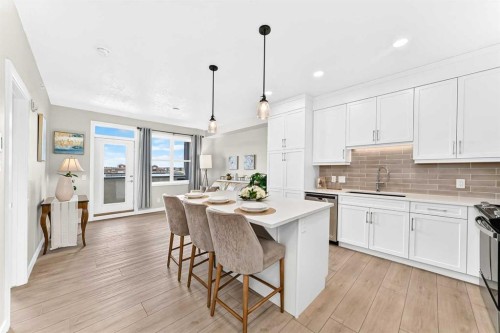 3407-80 Greenbriar Place Nw, Calgary, AB - Indoor Photo Showing Kitchen With Upgraded Kitchen