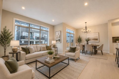124 Waterford Way, Chestermere, AB - Indoor Photo Showing Living Room