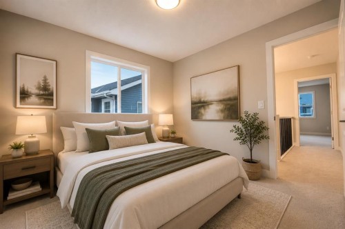 124 Waterford Way, Chestermere, AB - Indoor Photo Showing Bedroom