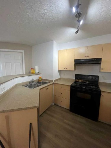 4312-4975 130 Avenue Se, Calgary, AB - Indoor Photo Showing Kitchen With Double Sink