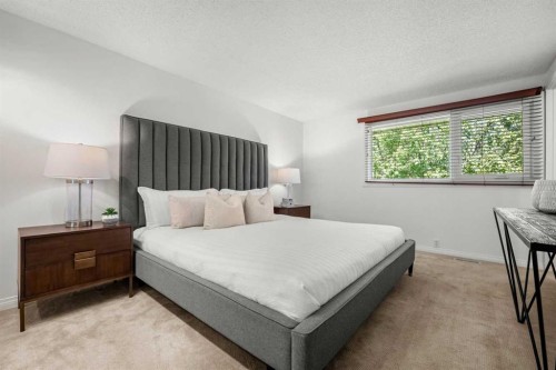 120 Lake Placid Road Se, Calgary, AB - Indoor Photo Showing Bedroom