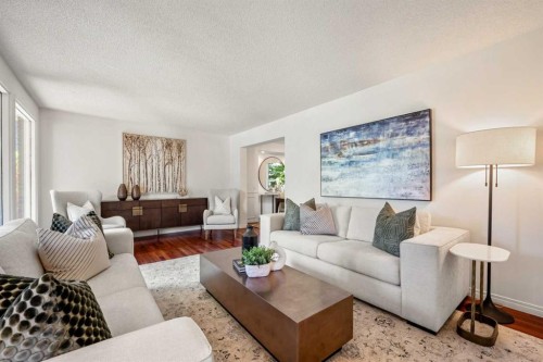 120 Lake Placid Road Se, Calgary, AB - Indoor Photo Showing Living Room