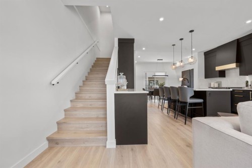512-8155 8 Avenue Sw, Calgary, AB - Indoor Photo Showing Kitchen With Upgraded Kitchen