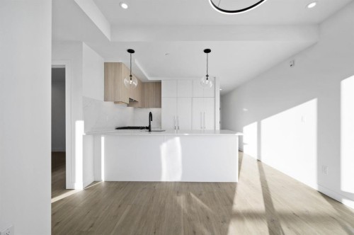701-8375 Broadcast Avenue Sw, Calgary, AB - Indoor Photo Showing Kitchen
