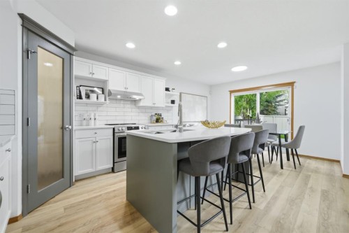2020 Bridlemeadows Manor Sw, Calgary, AB - Indoor Photo Showing Kitchen With Stainless Steel Kitchen With Upgraded Kitchen