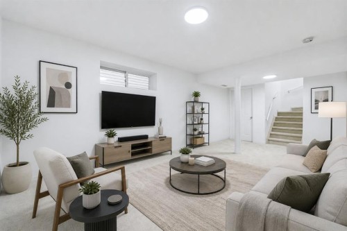 2020 Bridlemeadows Manor Sw, Calgary, AB - Indoor Photo Showing Living Room