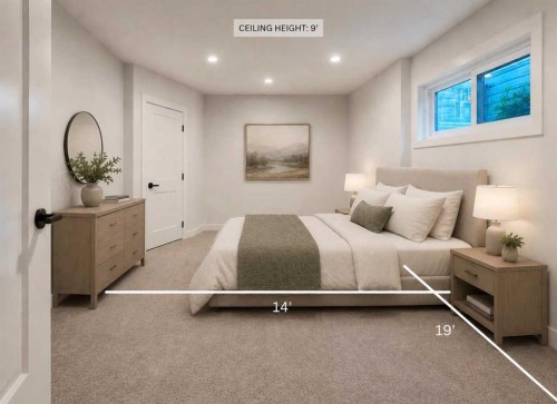 1649 Evergreen Hill Sw, Calgary, AB - Indoor Photo Showing Bedroom