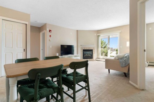 409-290 Shawville Way Se, Calgary, AB - Indoor With Fireplace