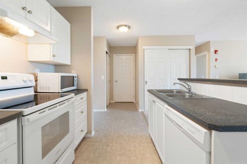 409-290 Shawville Way Se, Calgary, AB - Indoor Photo Showing Kitchen With Double Sink