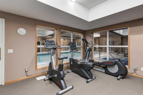 244-8535 Bonaventure Drive Se, Calgary, AB - Indoor Photo Showing Gym Room