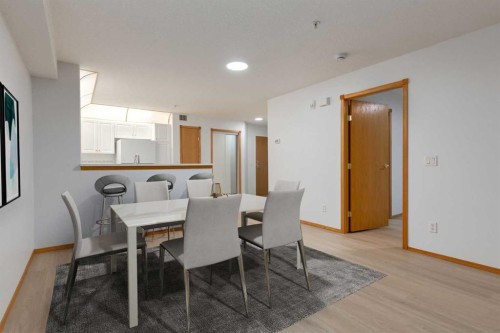 244-8535 Bonaventure Drive Se, Calgary, AB - Indoor Photo Showing Dining Room
