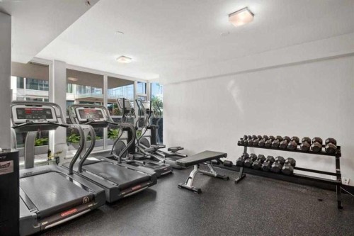 1207-510 6 Avenue Se, Calgary, AB - Indoor Photo Showing Gym Room