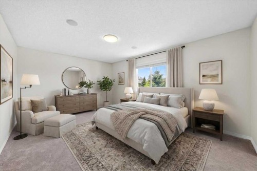 18 Cougarstone Bay Sw, Calgary, AB - Indoor Photo Showing Bedroom