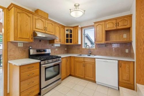 47 Montrose Crescent Ne, Calgary, AB - Indoor Photo Showing Kitchen With Double Sink