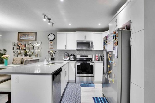 10505 Cityscape Drive, Calgary, AB - Indoor Photo Showing Kitchen With Stainless Steel Kitchen With Double Sink