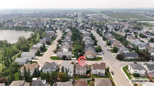 105 West Creek Pond, Chestermere, AB - Outdoor With Body Of Water With View