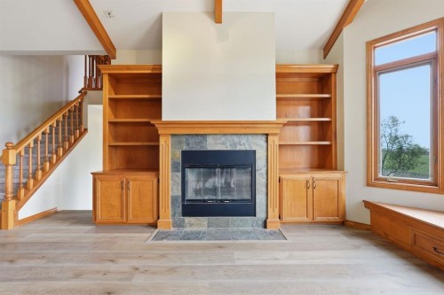 412 Harrison Court, Crossfield, AB - Indoor With Fireplace