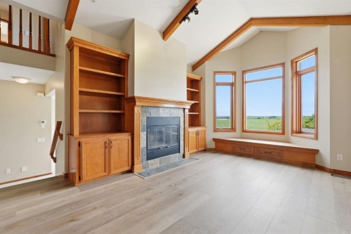 412 Harrison Court, Crossfield, AB - Indoor With Fireplace