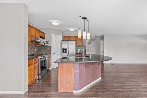 140 West Creek Circle, Chestermere, AB - Indoor Photo Showing Kitchen With Stainless Steel Kitchen With Double Sink