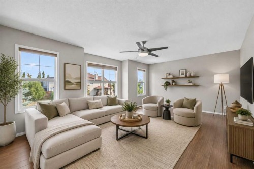 140 West Creek Circle, Chestermere, AB - Indoor Photo Showing Living Room