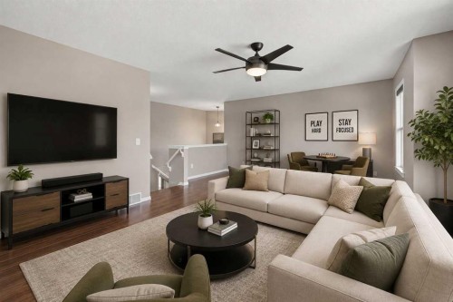 140 West Creek Circle, Chestermere, AB - Indoor Photo Showing Living Room