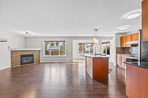 140 West Creek Circle, Chestermere, AB - Indoor With Fireplace