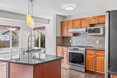 140 West Creek Circle, Chestermere, AB - Indoor Photo Showing Kitchen With Double Sink
