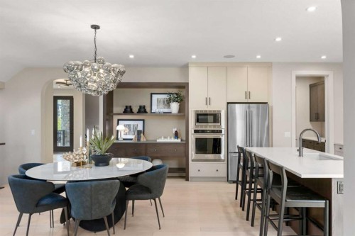 364 Greenwich Drive Nw, Calgary, AB - Indoor Photo Showing Dining Room