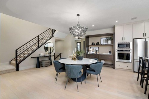 364 Greenwich Drive Nw, Calgary, AB - Indoor Photo Showing Dining Room