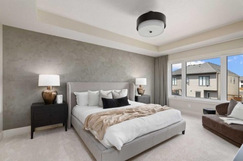 364 Greenwich Drive Nw, Calgary, AB - Indoor Photo Showing Bedroom
