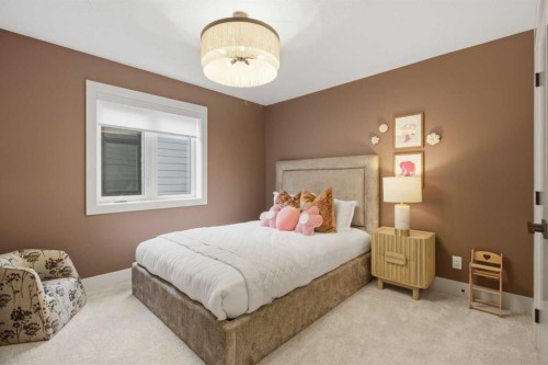 364 Greenwich Drive Nw, Calgary, AB - Indoor Photo Showing Bedroom