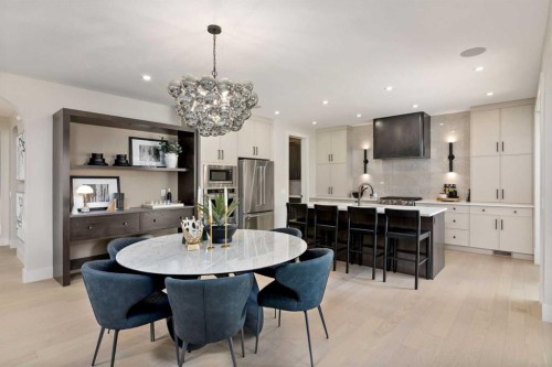 364 Greenwich Drive Nw, Calgary, AB - Indoor Photo Showing Dining Room