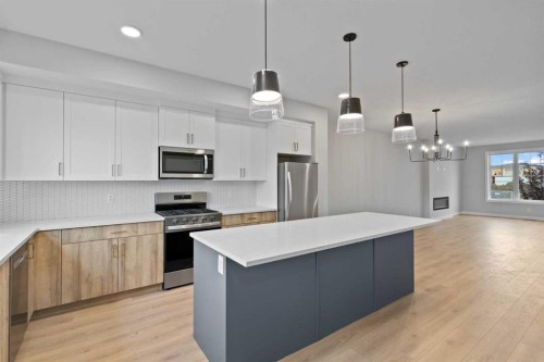 343 Belvedere Drive Se, Calgary, AB - Indoor Photo Showing Kitchen With Upgraded Kitchen