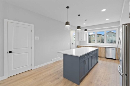 343 Belvedere Drive Se, Calgary, AB - Indoor Photo Showing Kitchen With Upgraded Kitchen