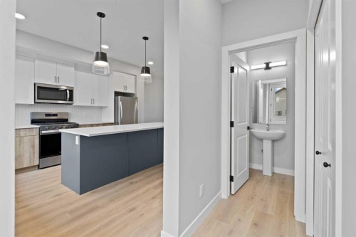 343 Belvedere Drive Se, Calgary, AB - Indoor Photo Showing Kitchen With Upgraded Kitchen