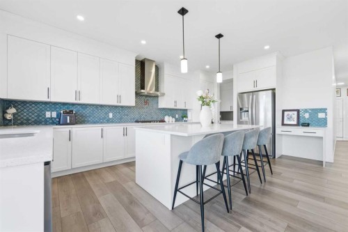 109 Homestead Crescent Ne, Calgary, AB - Indoor Photo Showing Kitchen With Upgraded Kitchen