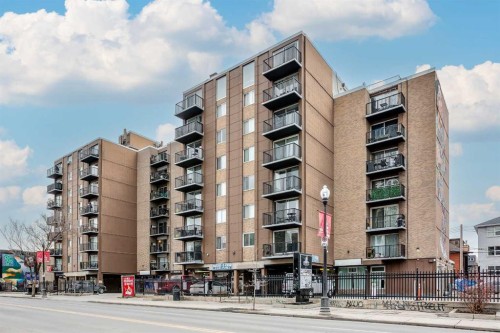 5F-515 17 Avenue Sw, Calgary, AB - Outdoor With Balcony With Facade